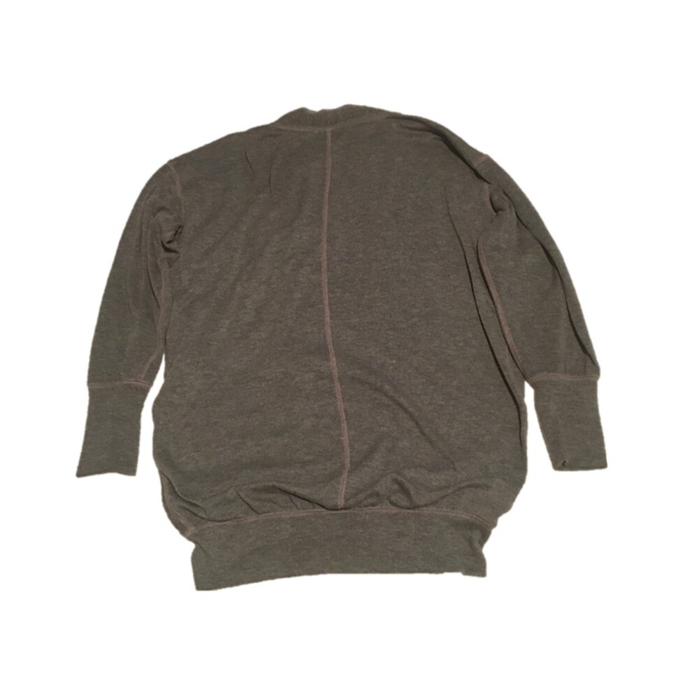 ✨️3 For $20✨️ Loft sweatshirt Women XS gray zip cardigan Oversized Preppy Retro - Picture 2 of 7